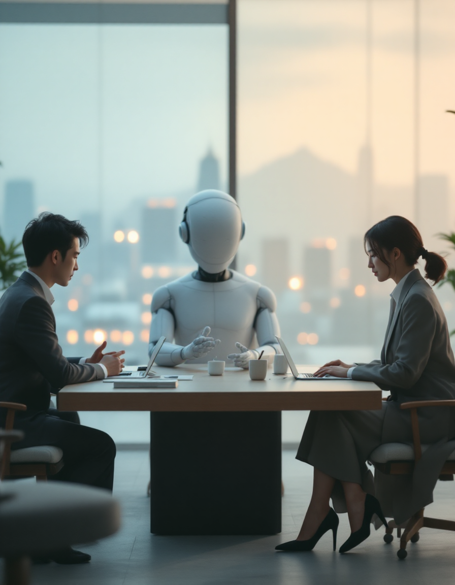 AI研修を受ける企業チーム